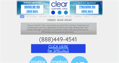 Desktop Screenshot of clearcosmetic.com