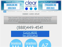 Tablet Screenshot of clearcosmetic.com